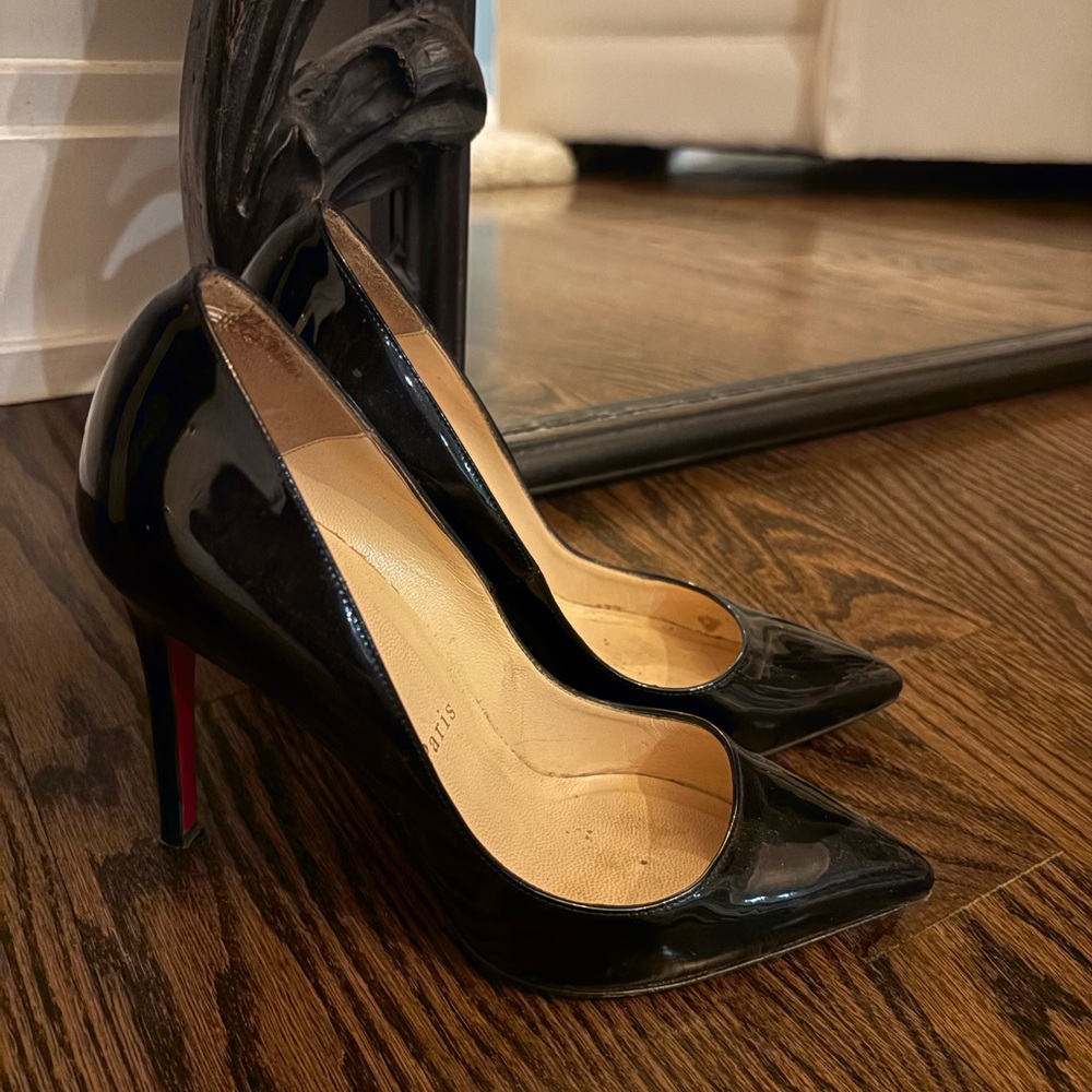 Christian Louboutin Black Patent Leather Heels